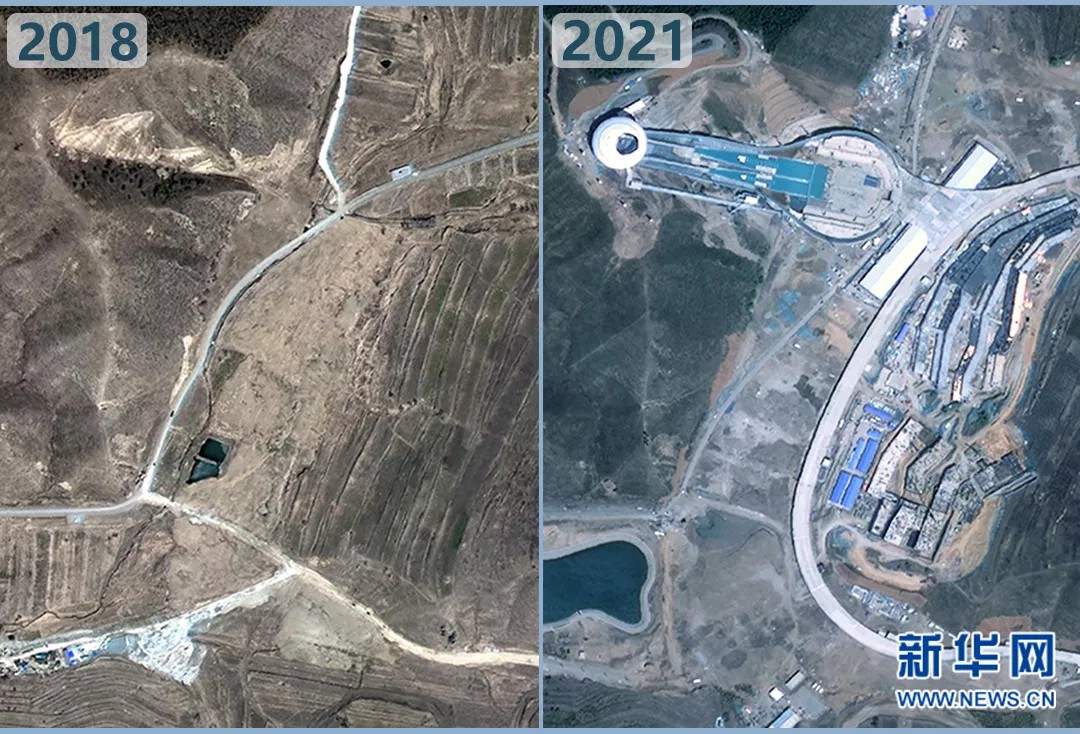 衛(wèi)星見證，這里如何變身“冬奧小城”