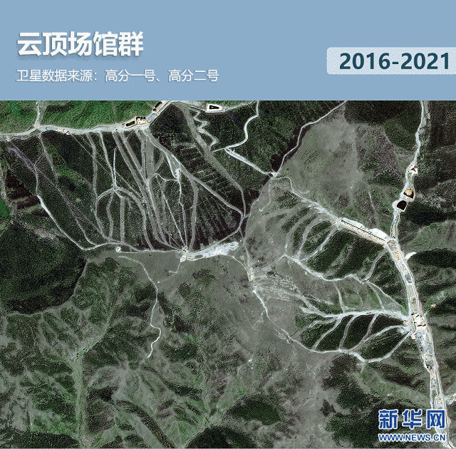 衛(wèi)星見證，這里如何變身“冬奧小城”