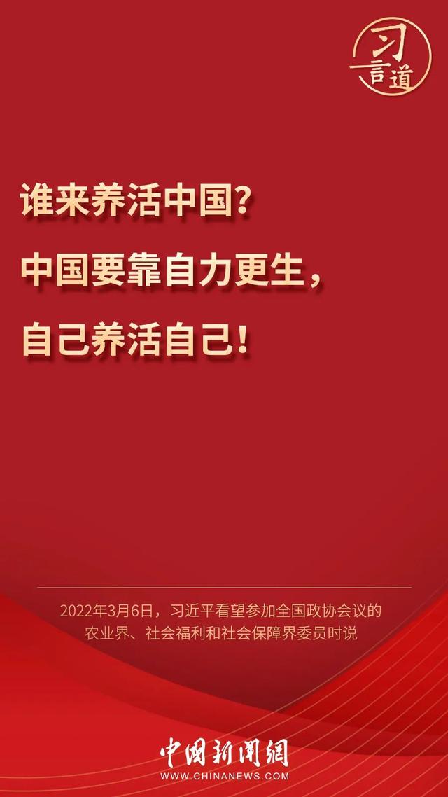 習(xí)言道丨習(xí)近平為何再答“誰(shuí)來(lái)養(yǎng)活中國(guó)”？