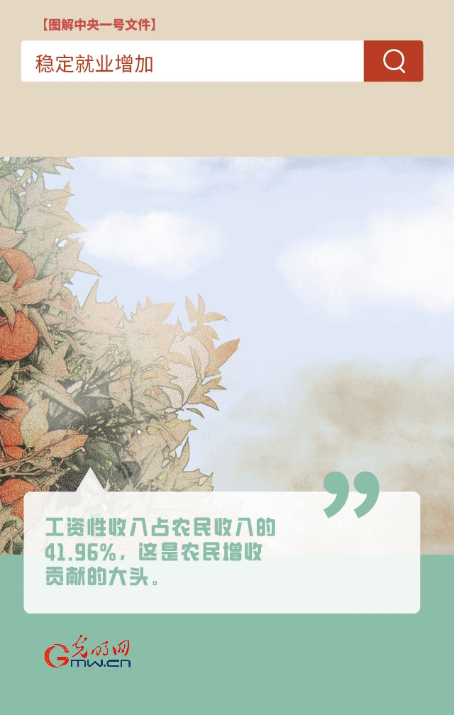 【圖解中央一號文件】“動”漫海報丨今年如何讓農(nóng)民的“錢袋子”鼓起來？