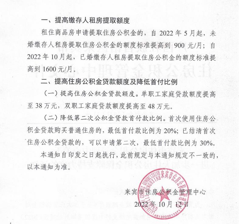廣西來賓市住房公積金管理中心網(wǎng)站信息截圖。