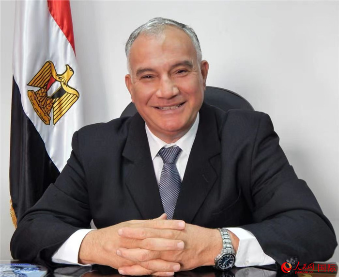 埃及著名國(guó)際問題專家哈?！だ懿?。人民網(wǎng)記者 黃培昭攝