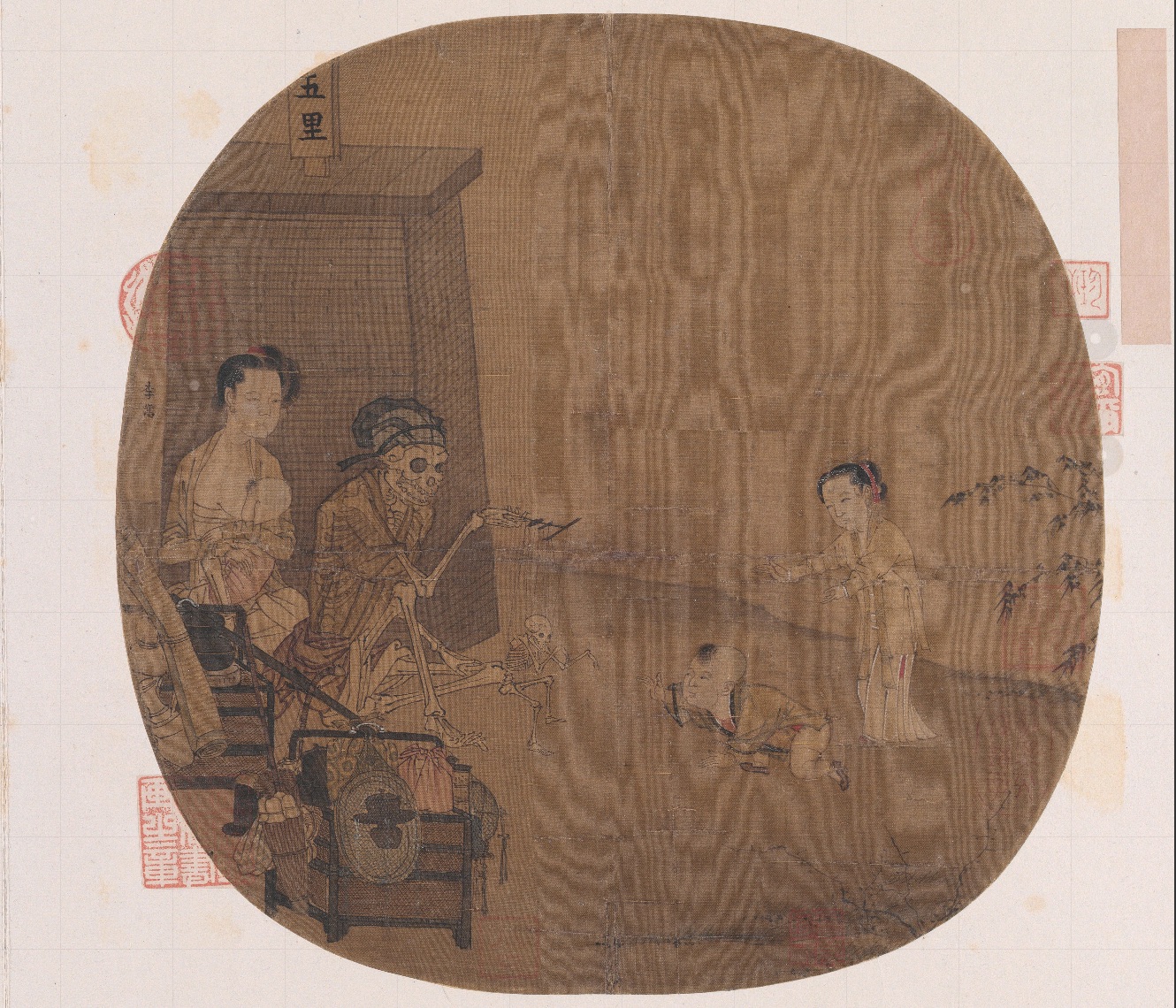 南宋名畫《骷髏幻戲圖》。圖片來源：故宮博物院官方網(wǎng)站