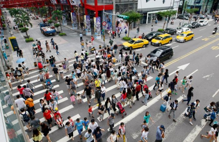 圖為信義商圈。圖片來源：臺灣“中時(shí)新聞網(wǎng)”。