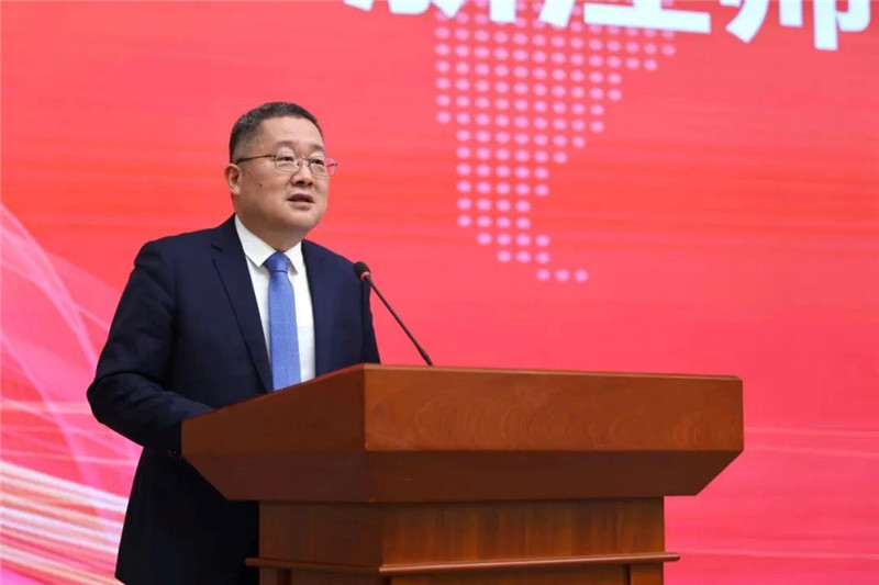 浙江師范大學(xué)黨委書記鄭孟狀致辭。主辦方供圖