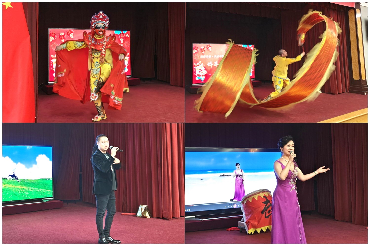 當(dāng)?shù)貎S界知名演員獻(xiàn)上精彩演出。主辦方供圖