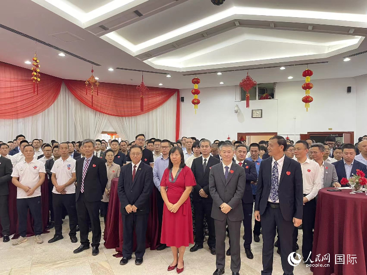 駐尼日利亞使館春節(jié)招待會(huì)現(xiàn)場(chǎng)。人民網(wǎng)記者 姜宣攝