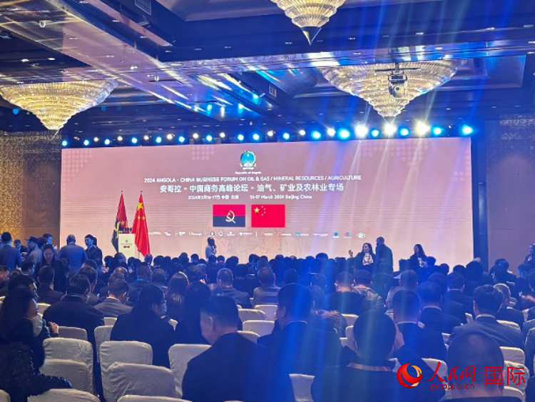 2024安哥拉—中國商務(wù)高峰論壇現(xiàn)場。人民網(wǎng)記者 張榮攝