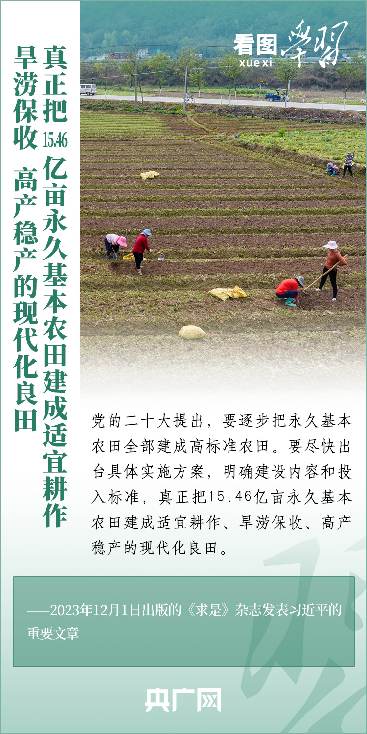 看圖學習丨推廣良田、良種、良法、良機 給農(nóng)業(yè)現(xiàn)代化插上科技的翅膀