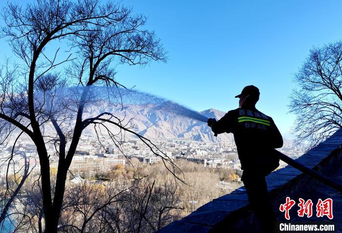 12月6日，布達(dá)拉宮消防救援大隊(duì)在布達(dá)拉宮山體林草區(qū)域開展?jié)窕ぷ??！㈣?攝
