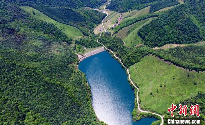空中俯瞰北山村。洲湖鎮(zhèn)供圖