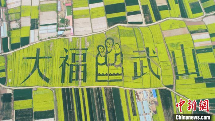 2019年4月，天水武山縣萬畝鄉(xiāng)村油菜花海。(資料圖) 何海瑞 攝
