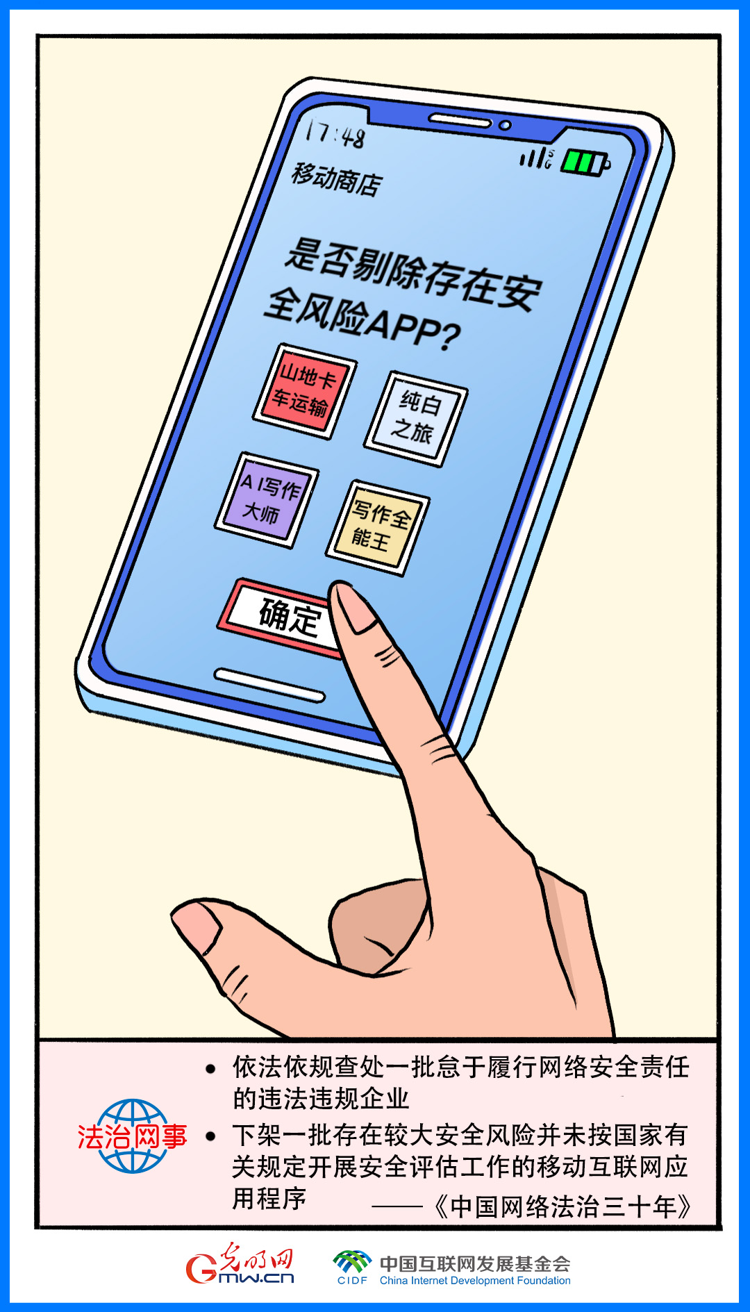 【法治網(wǎng)事】漫畫丨中國網(wǎng)絡(luò)法治三十年