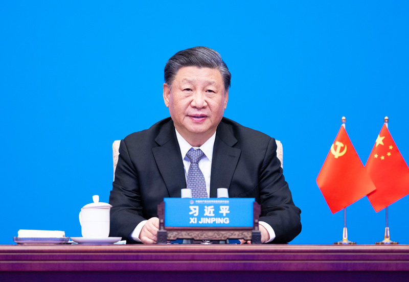 2023年3月15日，習近平主席在北京出席中國共產(chǎn)黨與世界政黨高層對話會，并發(fā)表題為《攜手同行現(xiàn)代化之路》的主旨講話。