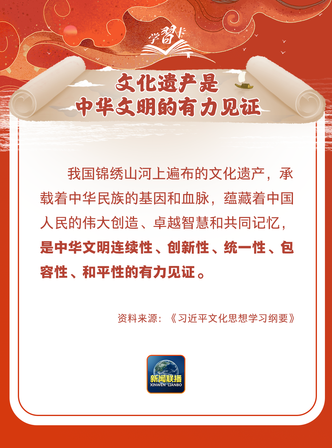 學(xué)習(xí)卡丨守護好中華民族的文化瑰寶！