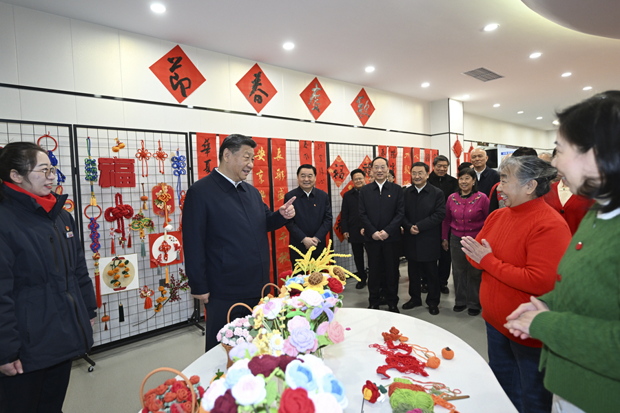 2025年1月23日，習(xí)近平總書(shū)記在沈陽(yáng)大東區(qū)長(zhǎng)安街道長(zhǎng)安小區(qū)社區(qū)黨群服務(wù)中心考察。