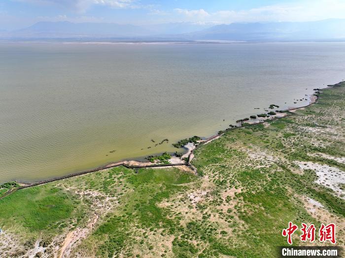 圖為航拍都蘭湖國家濕地公園?！∑钤鲚?攝