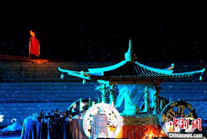 3月17日，西藏拉薩，《文成公主》大型史詩(shī)劇演出現(xiàn)場(chǎng)?！±盍?攝