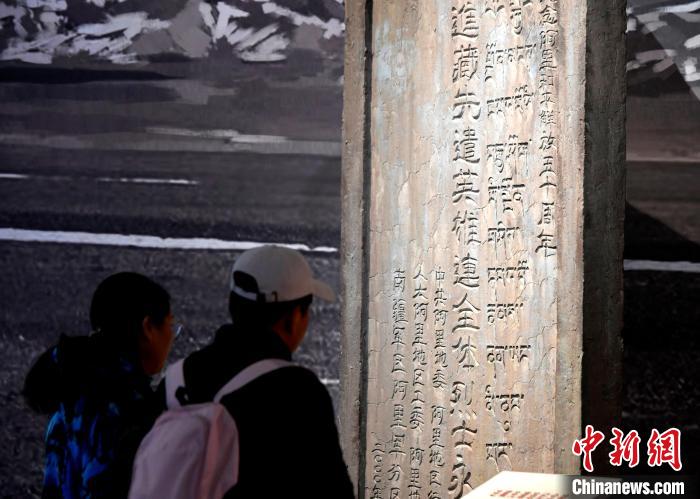圖為5月18日，觀眾正在欣賞展覽?！±盍?攝